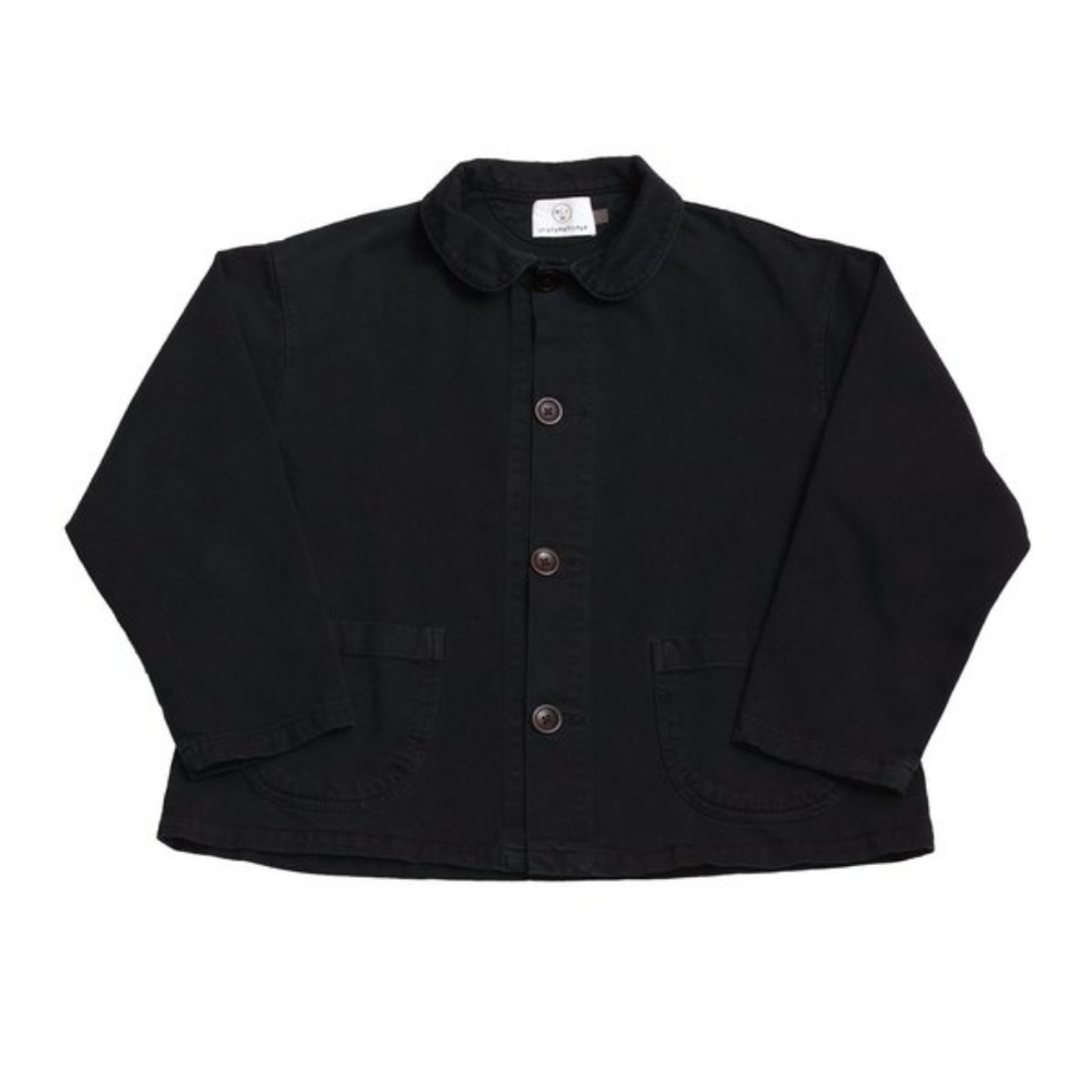Olderbrother Chore Coat in "Black Indigo"